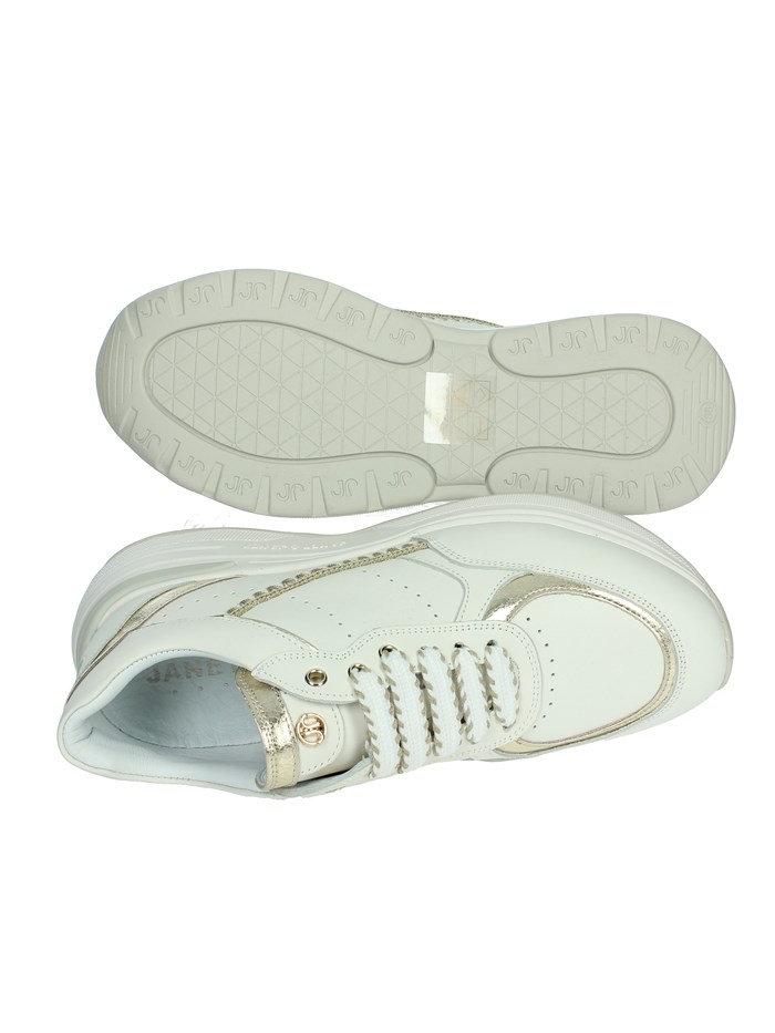 SNEAKERS BASSA J-060 BIANCO/ORO