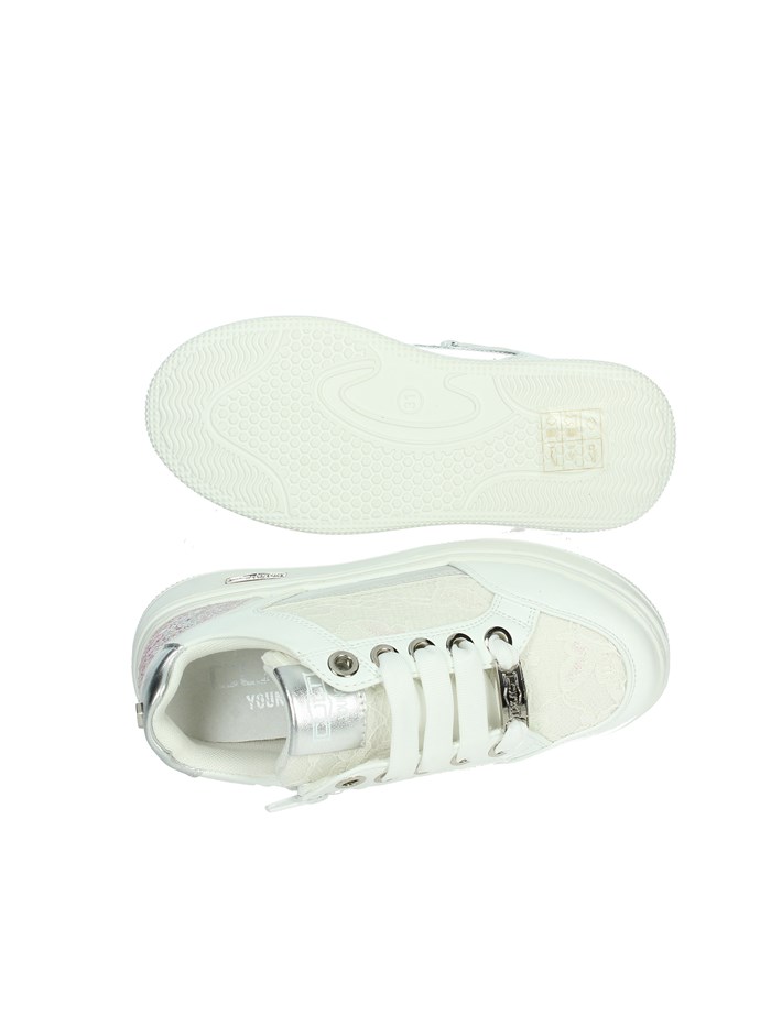 SNEAKERS BASSA T-203 BIANCO/ARGENTO