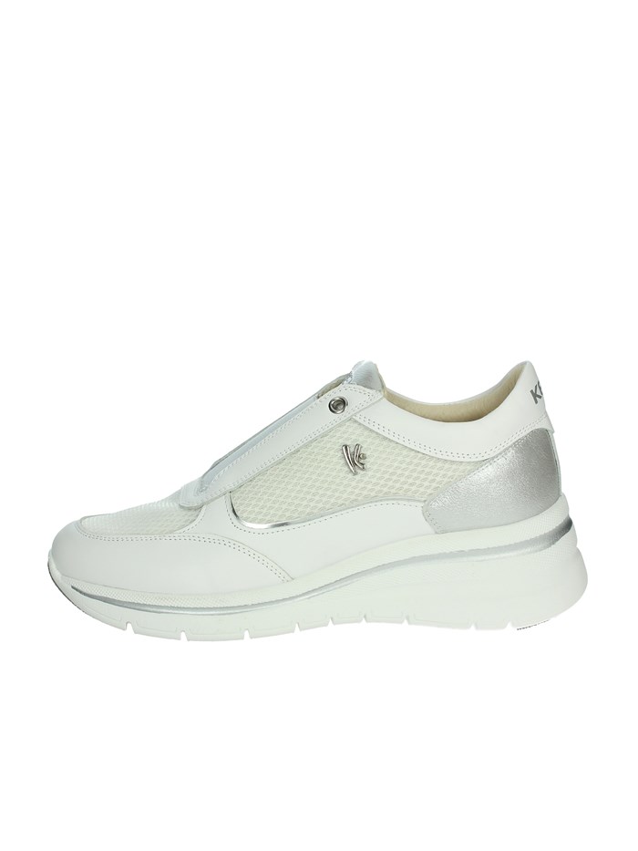 SLIP-ON K-10601 BIANCO/ARGENTO
