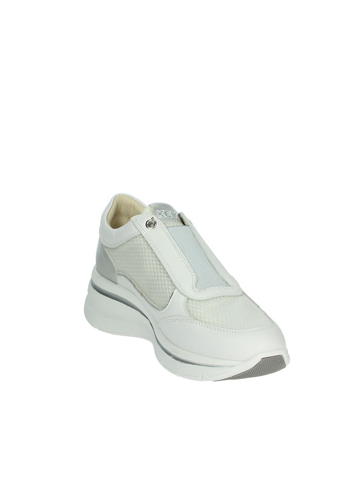 SLIP-ON K-10601 BIANCO/ARGENTO