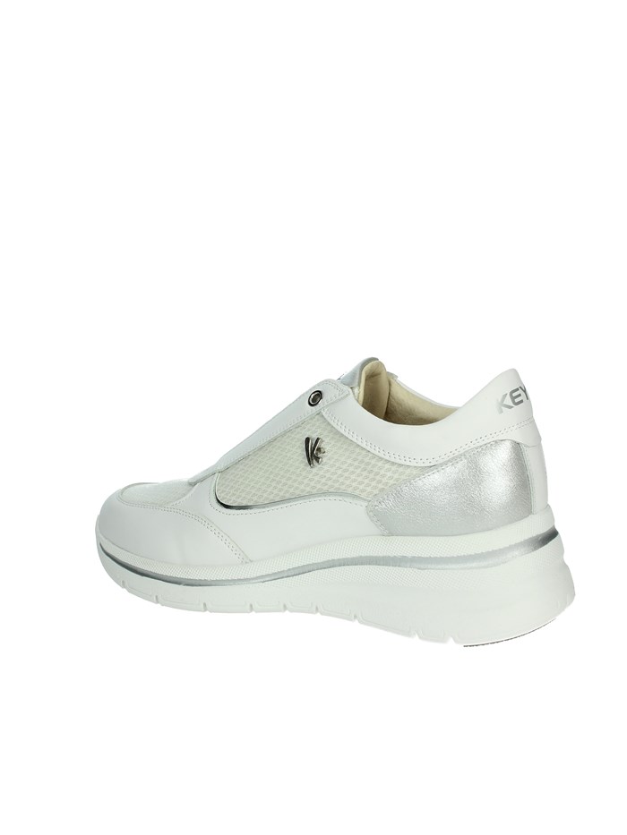SLIP-ON K-10601 BIANCO/ARGENTO