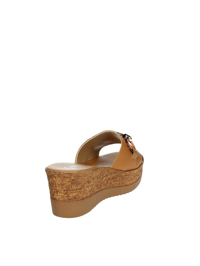 CIABATTE CON ZEPPA IAF53457 CUOIO