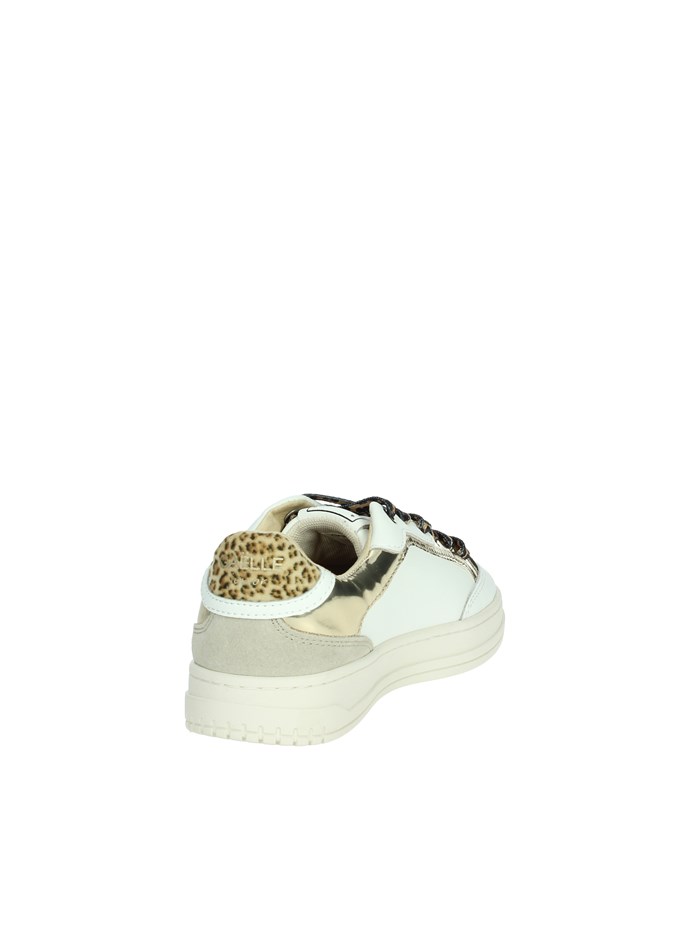 SNEAKERS BASSA GS0048L BIANCO/ORO
