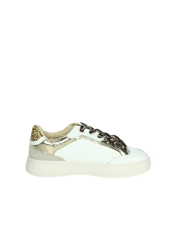 SNEAKERS BASSA GS0048L BIANCO/ORO