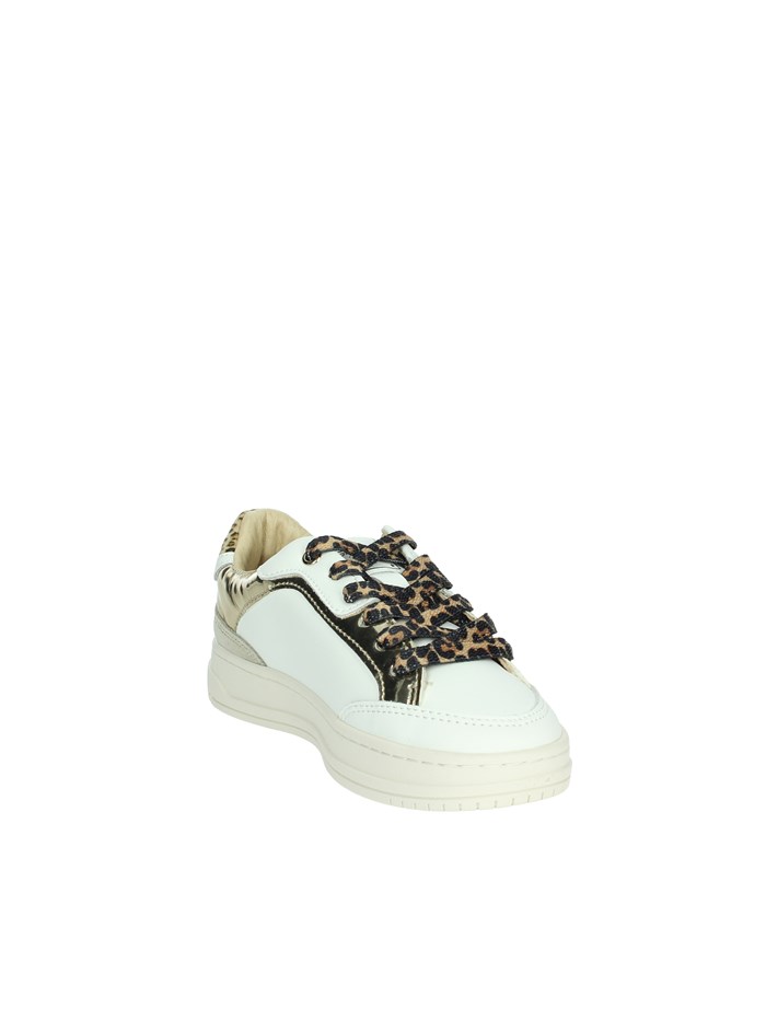 SNEAKERS BASSA GS0048L BIANCO/ORO