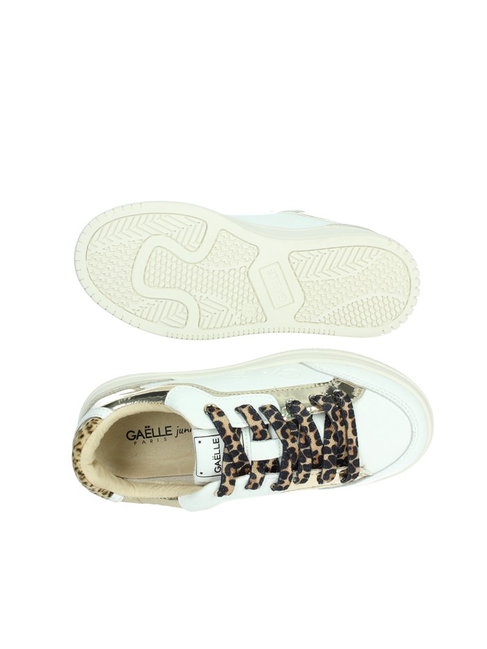 SNEAKERS BASSA GS0048L BIANCO/ORO