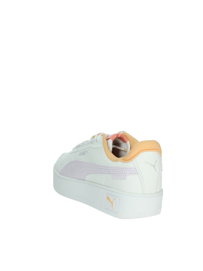 SNEAKERS BASSA 400884 BIANCO/ARANCIONE