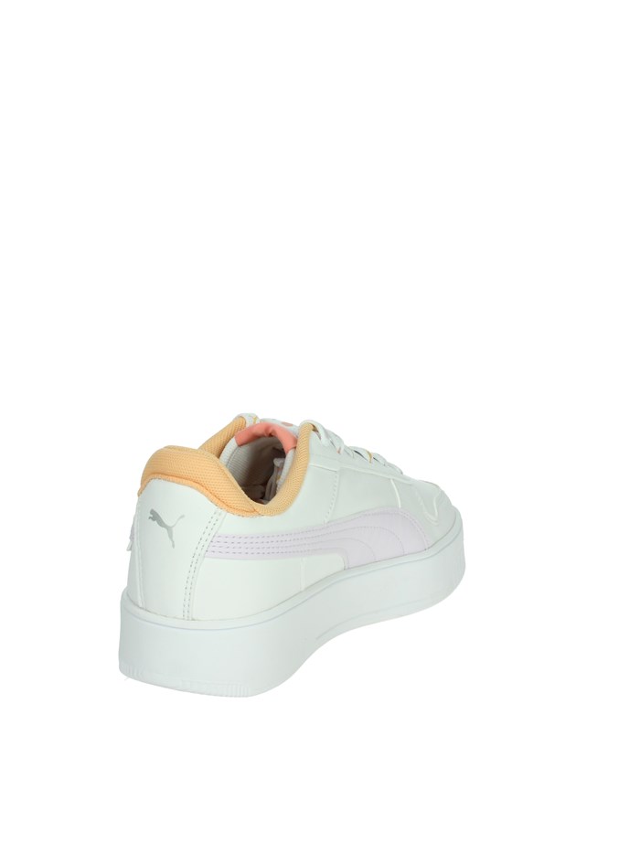 SNEAKERS BASSA 400884 BIANCO/ARANCIONE