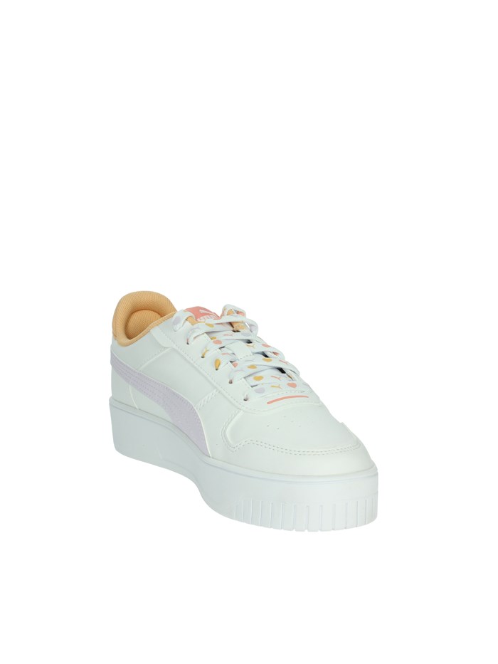 SNEAKERS BASSA 400884 BIANCO/ARANCIONE