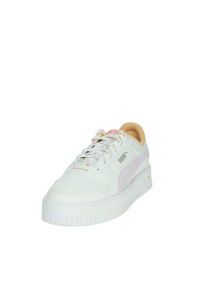 SNEAKERS BASSA 400884 BIANCO/ARANCIONE