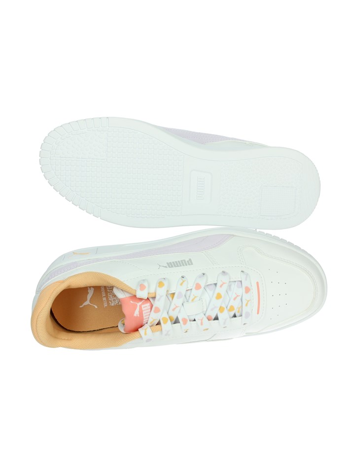 SNEAKERS BASSA 400884 BIANCO/ARANCIONE