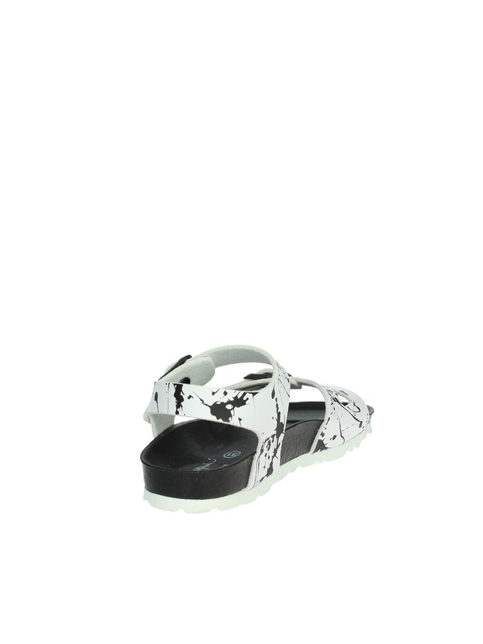 SANDALI BASSI SB1410-40 BIANCO/NERO
