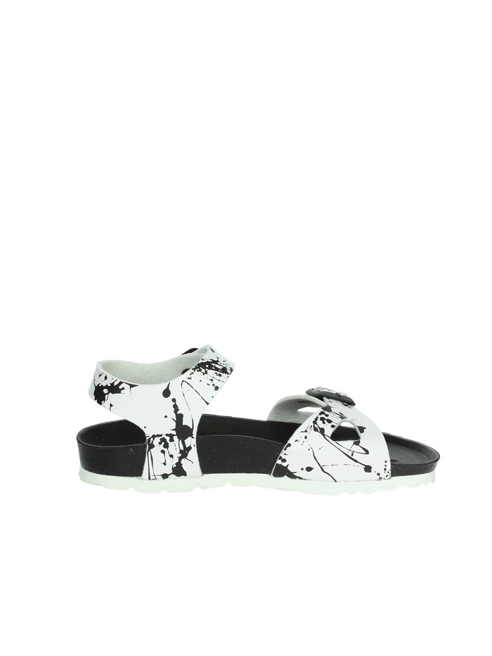 SANDALI BASSI SB1410-40 BIANCO/NERO