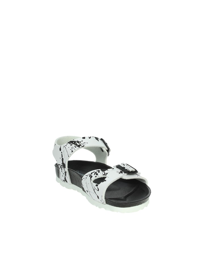 SANDALI BASSI SB1410-40 BIANCO/NERO