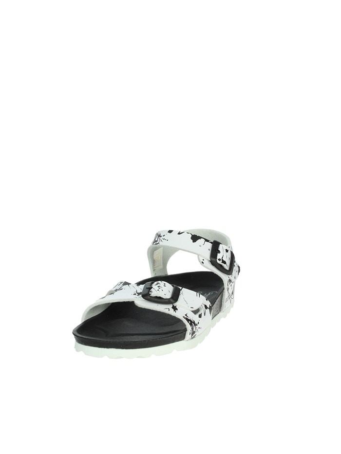 SANDALI BASSI SB1410-40 BIANCO/NERO
