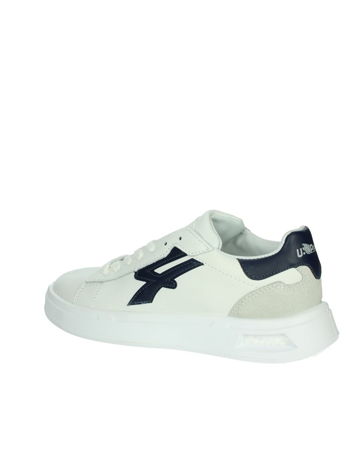 SNEAKERS BASSA UB20079 BIANCO/BLU