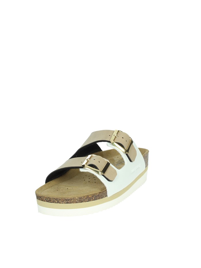 CIABATTE BASSE VG4800Q BIANCO/BEIGE