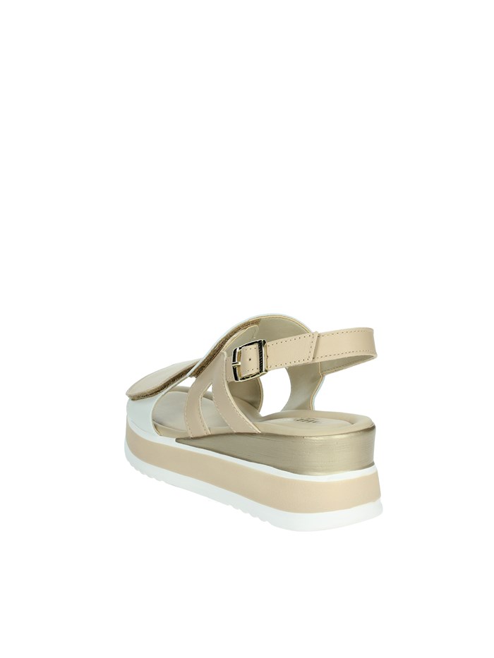 SANDALI CON ZEPPA 32112 BEIGE