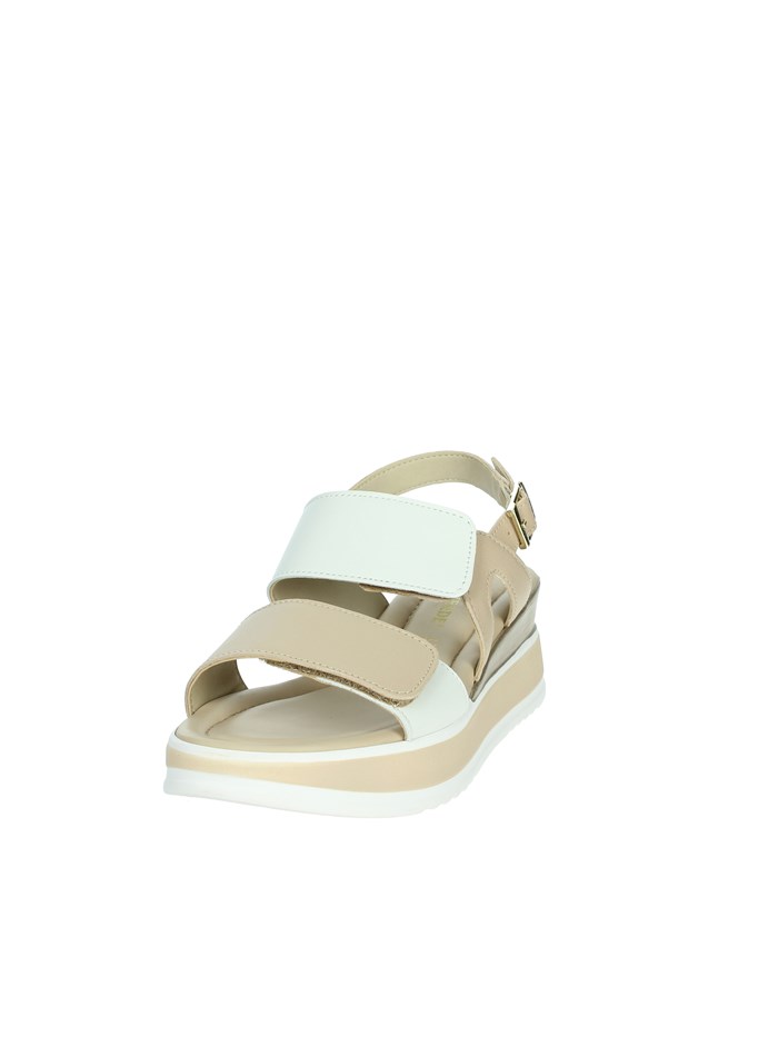 SANDALI CON ZEPPA 32112 BEIGE