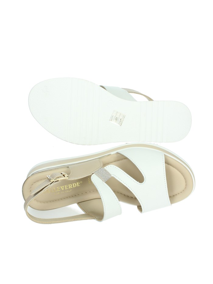 SANDALI CON ZEPPA 32110 BIANCO/BEIGE