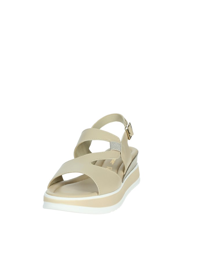 SANDALI CON ZEPPA 32110 BEIGE