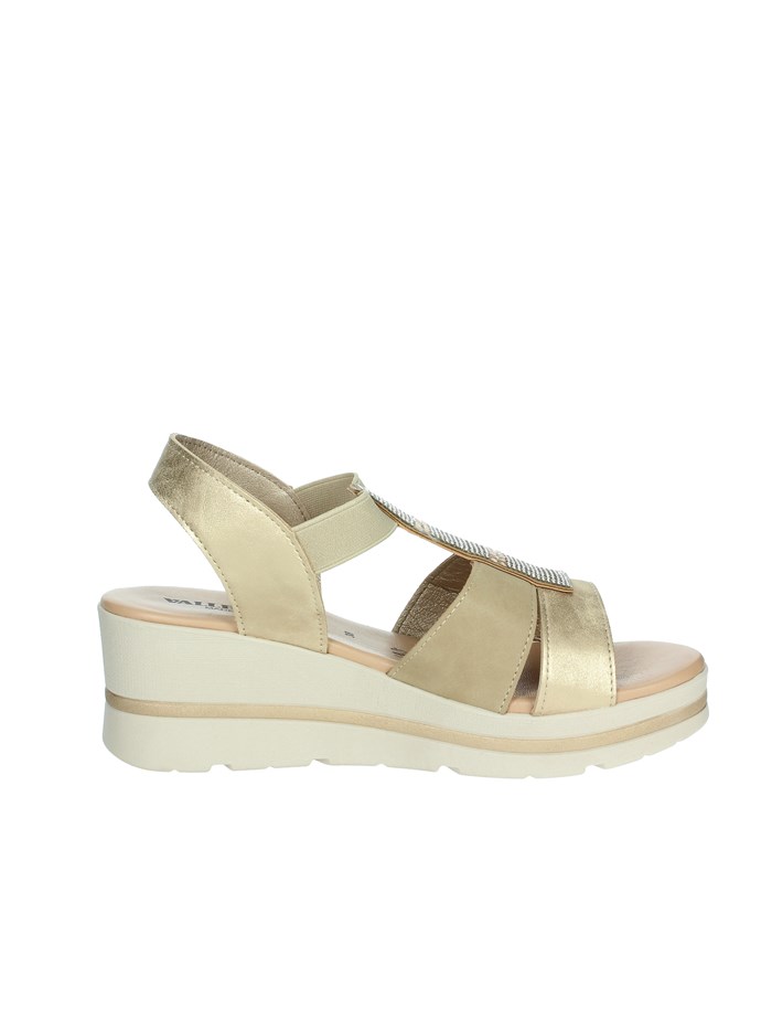 SANDALI CON ZEPPA 55581 PLATINO