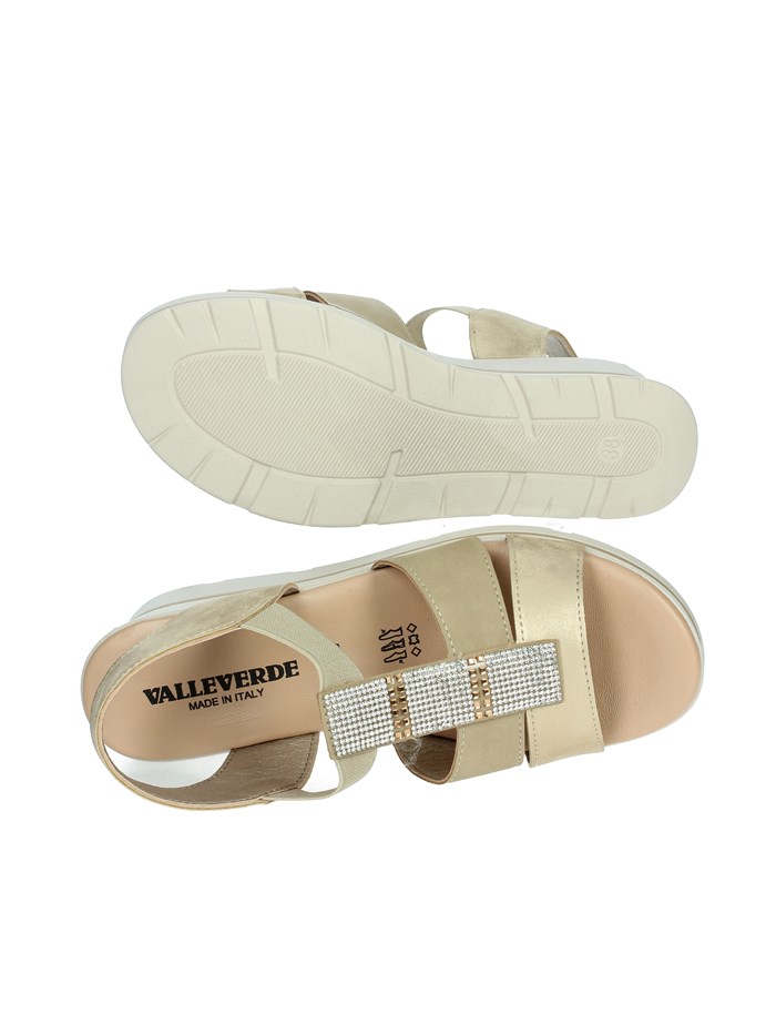 SANDALI CON ZEPPA 55581 PLATINO