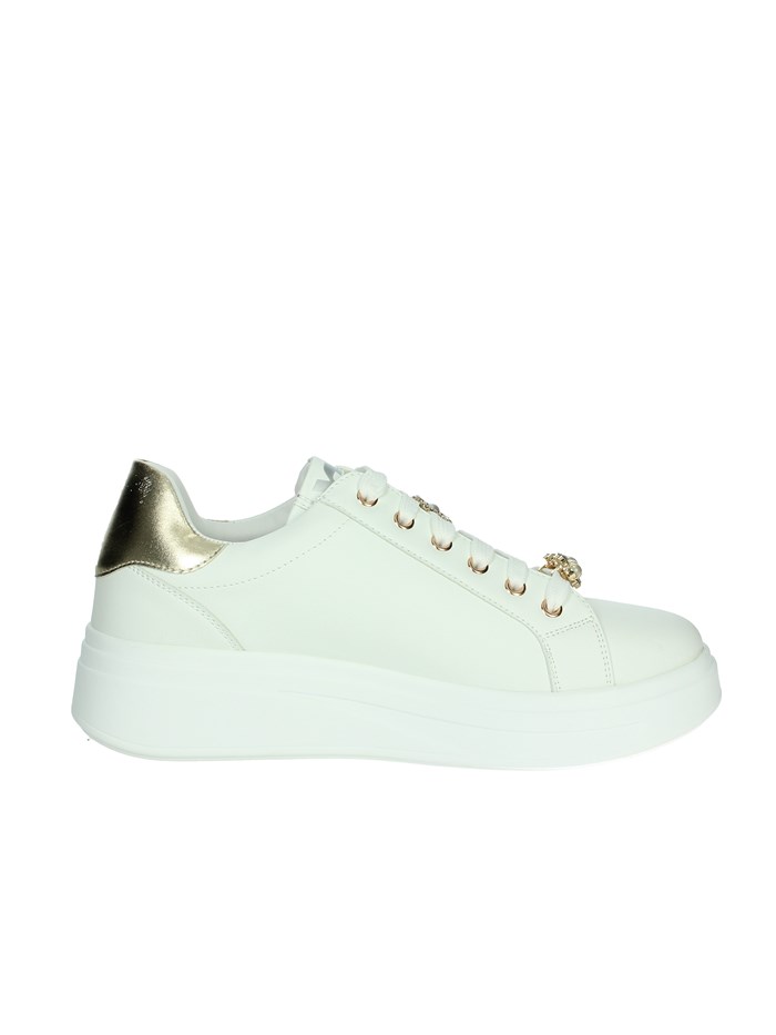 SNEAKERS BASSA 35103 BIANCO/ORO