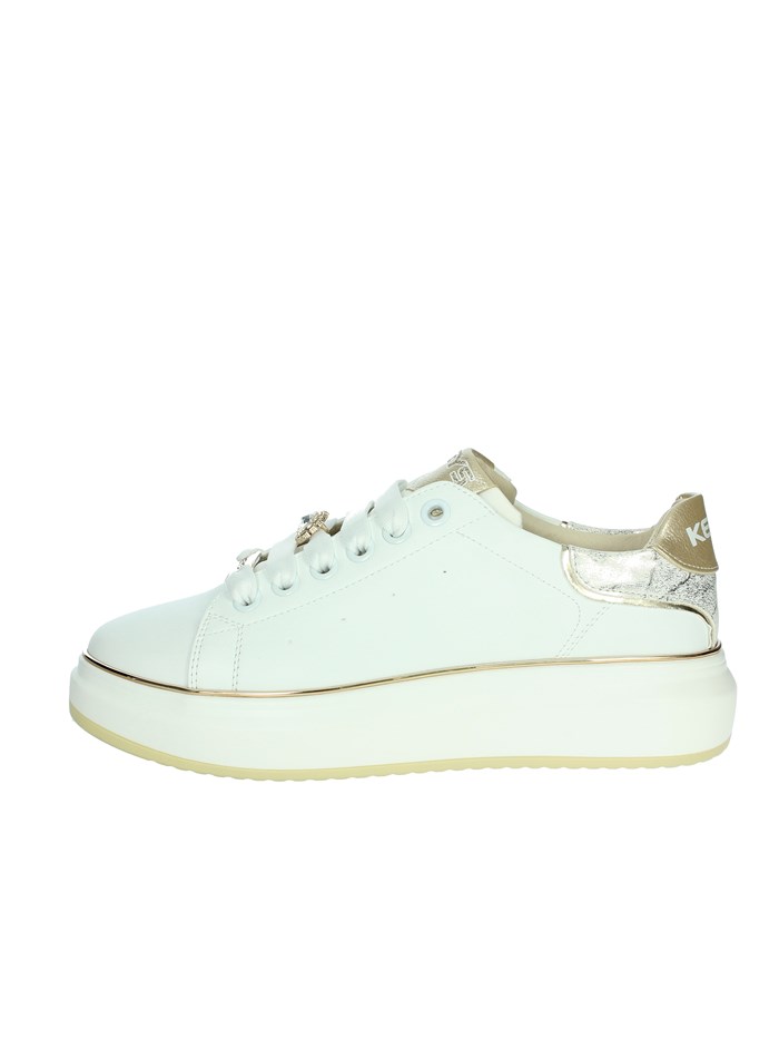 SNEAKERS BASSA K-10503 BIANCO/ORO