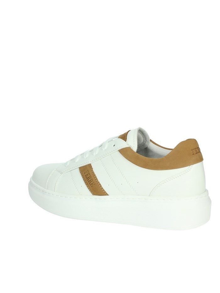 SNEAKERS BASSA FU-111 BIANCO/CUOIO