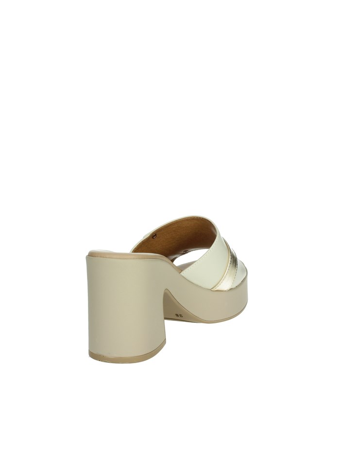 CIABATTE CON TACCO 57150-E5 BEIGE