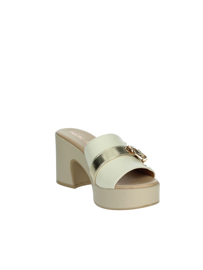 CIABATTE CON TACCO 57150-E5 BEIGE