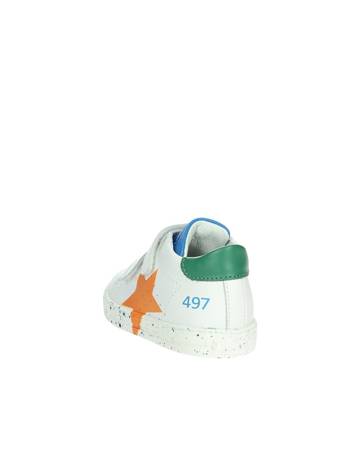 SNEAKERS BASSA 0012015346.01.2N65 BIANCO/ARANCIONE