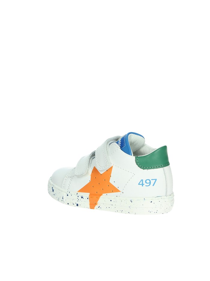 SNEAKERS BASSA 0012015346.01.2N65 BIANCO/ARANCIONE
