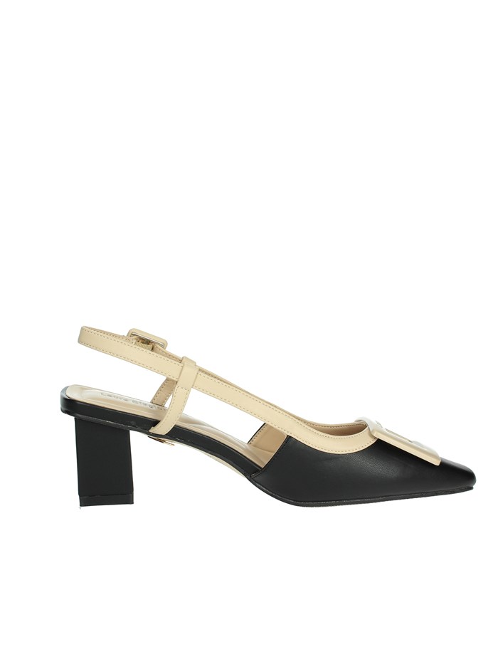 SLINGBACK 8989 NERO/BEIGE
