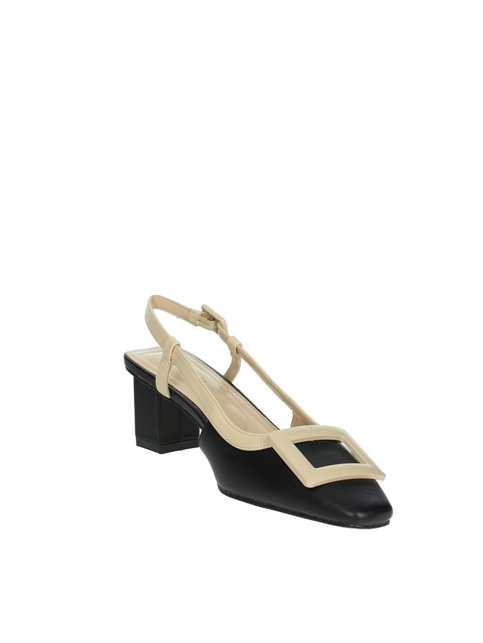 SLINGBACK 8989 NERO/BEIGE