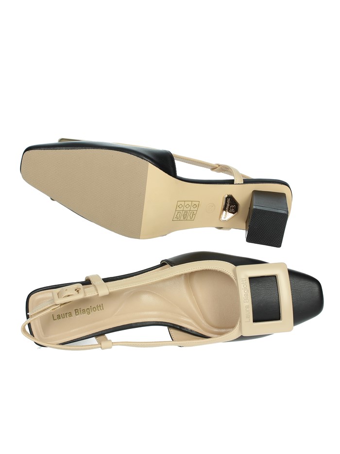 SLINGBACK 8989 NERO/BEIGE