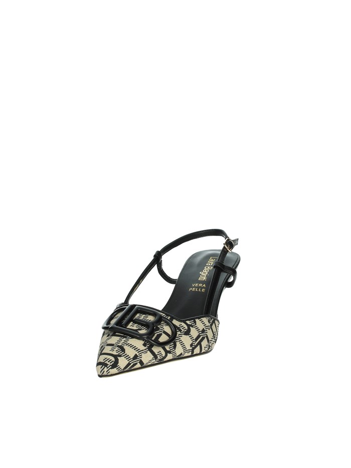 SLINGBACK 8969 NERO/BEIGE