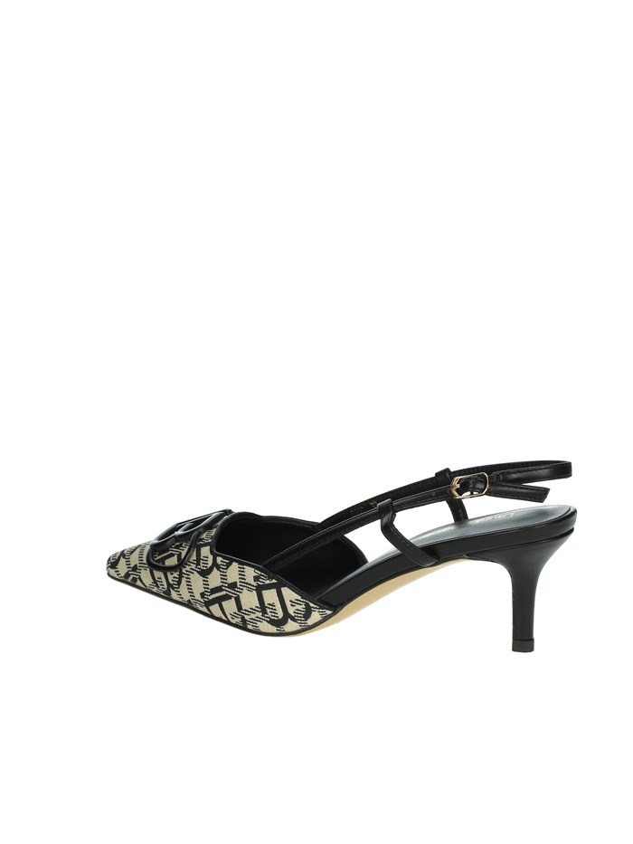 SLINGBACK 8969 NERO/BEIGE