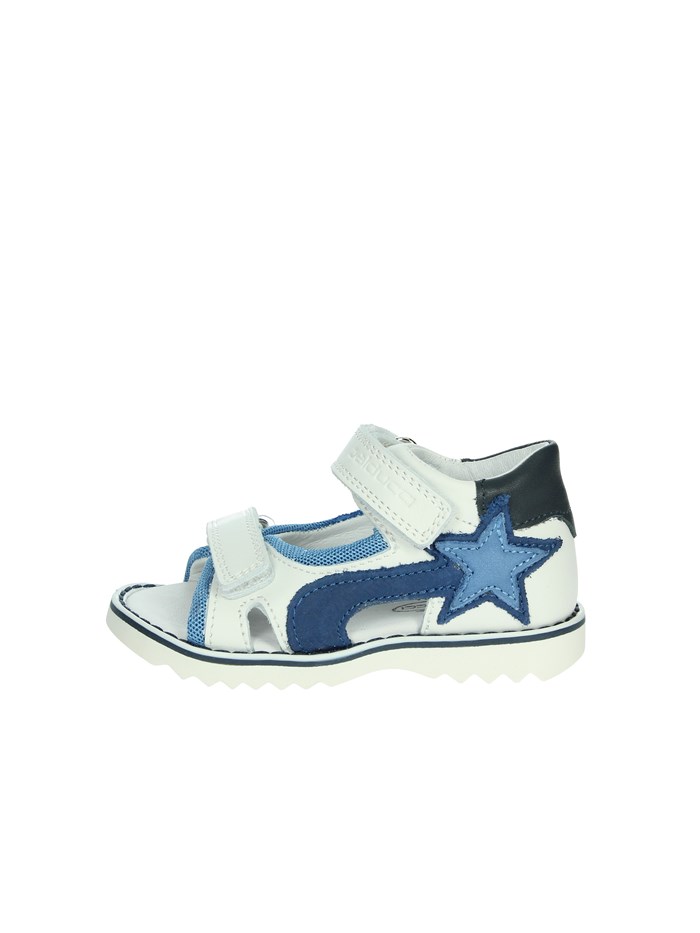 SANDALI BASSI CITA6988 BIANCO/AZZURRO