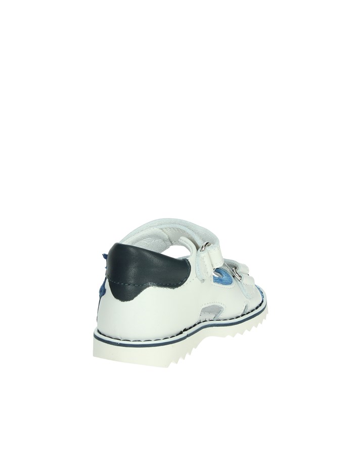 SANDALI BASSI CITA6988 BIANCO/AZZURRO