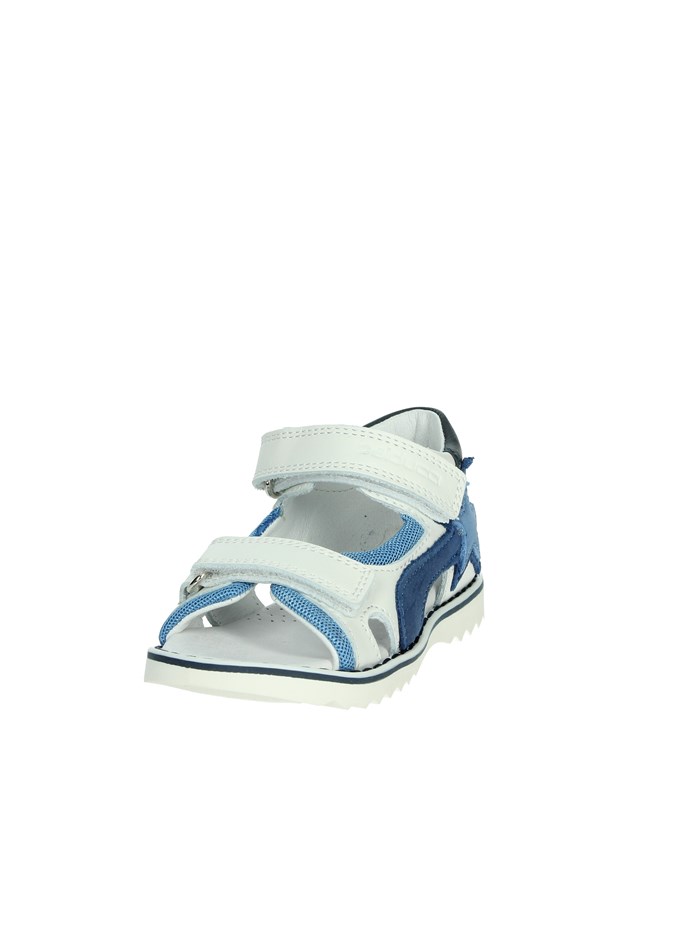 SANDALI BASSI CITA6988 BIANCO/AZZURRO
