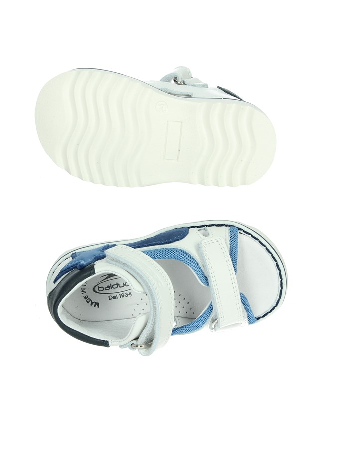 SANDALI BASSI CITA6988 BIANCO/AZZURRO
