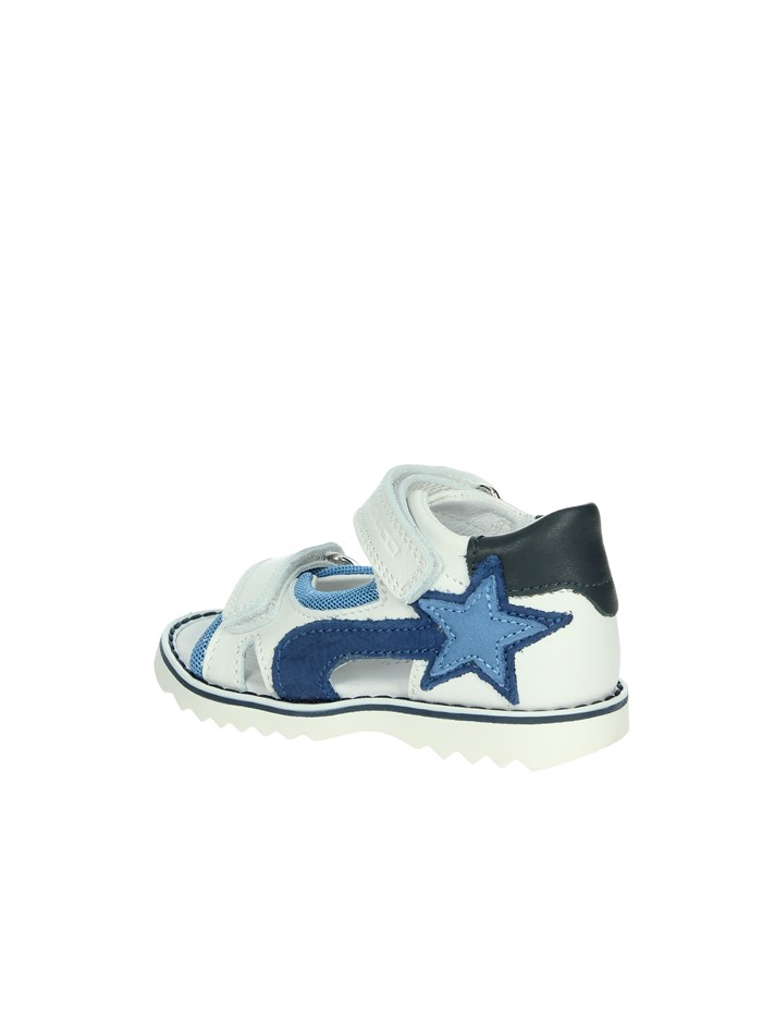 SANDALI BASSI CITA6988 BIANCO/AZZURRO