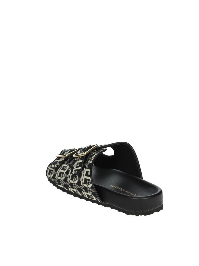 CIABATTE BASSE 9064 NERO/BIANCO