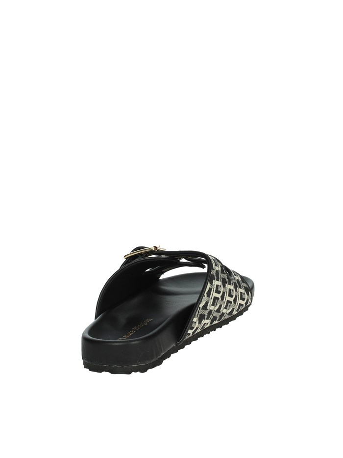 CIABATTE BASSE 9064 NERO/BIANCO