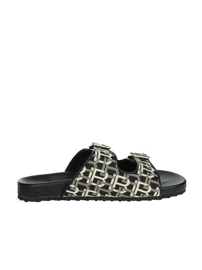 CIABATTE BASSE 9064 NERO/BIANCO