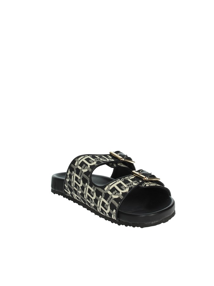 CIABATTE BASSE 9064 NERO/BIANCO