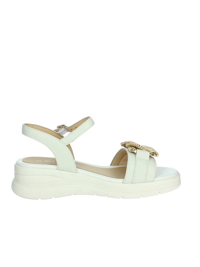 SANDALI CON ZEPPA K-11113 BIANCO