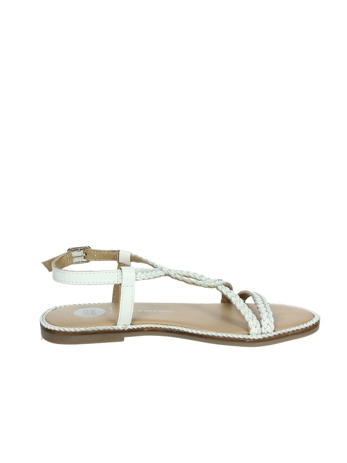 SANDALI BASSI 74806 BIANCO